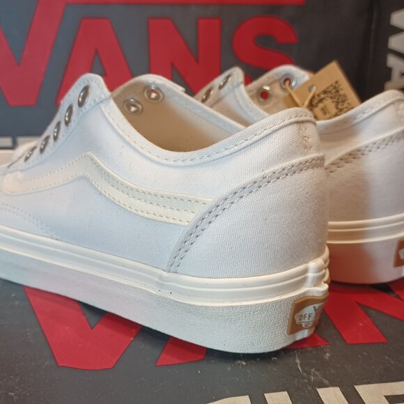 Vans Men's 4.5/Women's 6 Old Skool Tapered Eco Theory White Natural VN0A54F49FQ - Picture 2 of 12